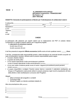 MOD 1 - Comprensivo Franceschini Rho