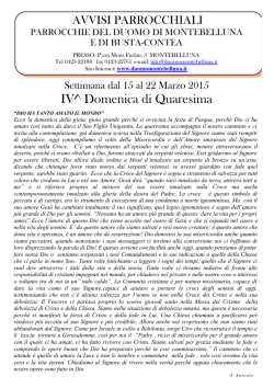 Scarica il foglietto degli avvisi in Pdf