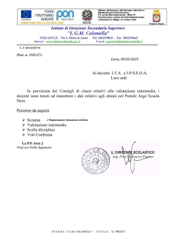 Indicazioni Scrutini
