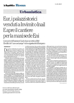 Eur, i palazzi storici venduti a Invimit o Inail. E apre il cantiere per la