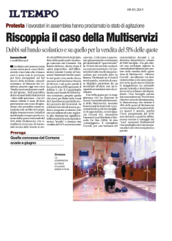 Riscoppia il caso della Multiservizi