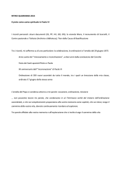 Meditazione di Mons. Beschi