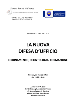 locandina - Camera Penale di Firenze