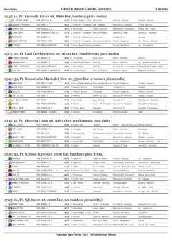 pdf partenti - Sport Today