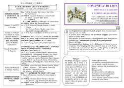 cliccando qui - Parrocchia Di Lion