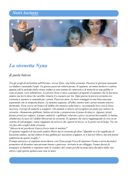 La sirenetta Nyna - Nottiasciutte.it