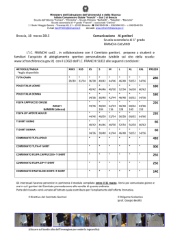 Fornitura abbigliamento sportivo