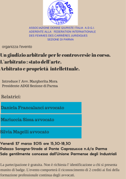 locandina - Ordine degli Avvocati di Parma