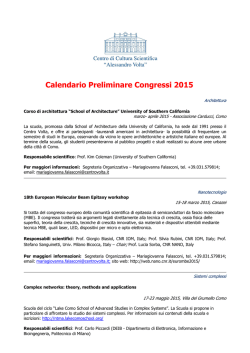 congressi e corsi 2015