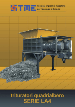 Trituratori quadrialbero SERIE LA4