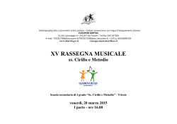 programma - venerd&igrave; 20/03/2015 - Večstopenjska &scaron;ola &ldquo;Vladimir