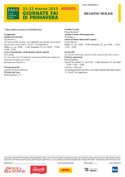 Molise - Giornata FAI di Primavera