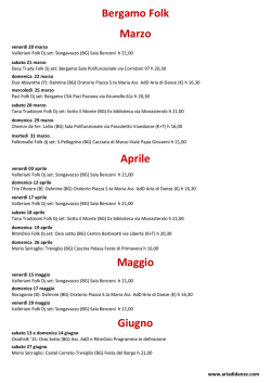 Guarda gli eventi folk a Bergamo e provincia