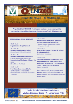 Locandina (pdf, 803 KB) - Ministero dell`Ambiente