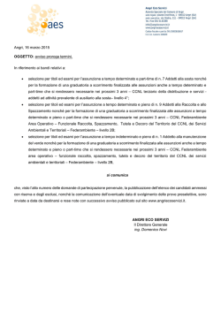 proroga termini concorsi 2015