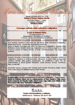 Storia Caricatura Calligrafica - Centro Arti Umoristiche e Satiriche