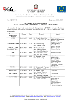 Calendario - Liceo Guacci