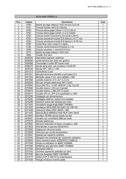 Stufa pellet ISABELLA Pos. Codice Decrizione Q.t&agrave; 1 6760 Nastro