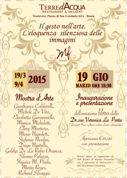 Il gesto nell`arte. L`eloquenza silenziosa delle immagini