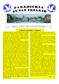 GIORNALINO Pasqua 2015 - Parrocchia di San Cesario DM