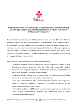 avviso - Comune di Firenze