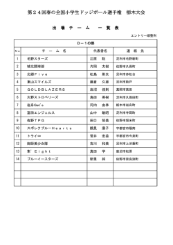 組み合わせ＆スケジュール