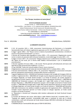 Prot. N. 1691/A34b Mirabella Eclano, 23/03/2015