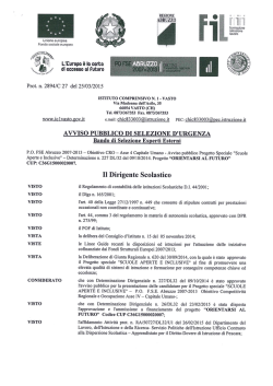 Bando Psicologo (3) - Istituto Comprensivo 1 Vasto Paolucci Spataro