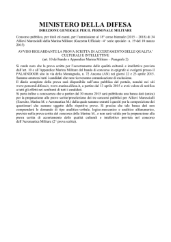MINISTERO DELLA DIFESA