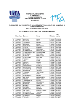 UNIVERSITA` DEGLI STUDI G.d`ANNUNZIO DI CHIETI