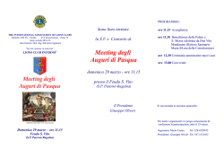 Meeting degli Auguri di Pasqua