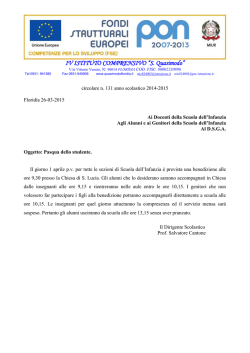 Scuola dell`infanzia - IV Istituto comprensivo "SALVATORE