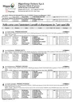 partenti_25marzo - Ippodromo Vinovo