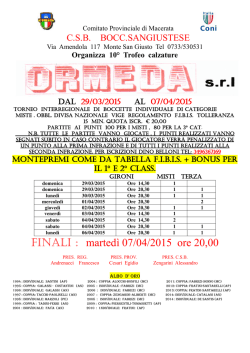 Torneo Bocc. Sangiustese