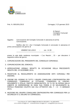 ODG 30 gennaio 2015 - Comune di Correggio