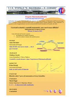 Programma - Ettore Majorana