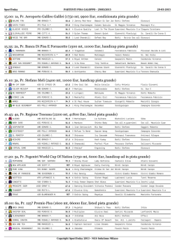 pdf partenti - Sport Today
