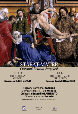 SopranoLoredana Nocerino ContraltoDaniela Del Monaco