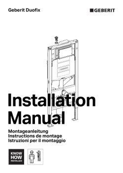 Montageanleitung Instructions de montage Istruzioni per il