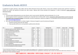 Graduatoria definitiva - Agenzia delle Entrate