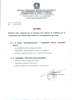 scarica il documento - Conservatorio "Santa Cecilia"