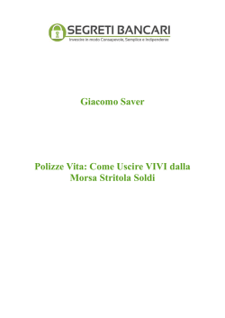 Come Uscire dalle Polizze Vita
