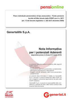 Nota informativa pensionline