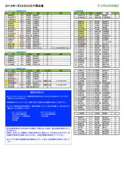 2015年1月22日23日千葉会場 【12月26日初版】