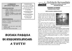 Notiziario del 29 marzo 2015