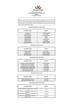 COGNOME E NOME SOCIETA` SELLERI ANITA