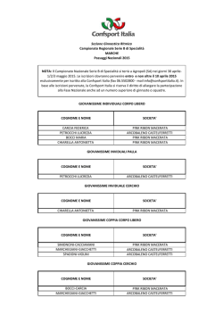 COGNOME E NOME SOCIETA` CARCIA
