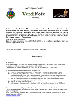 Concorso Verdinote 2015
