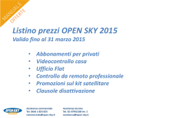 Listino OpenSky Servizio TOOWAY