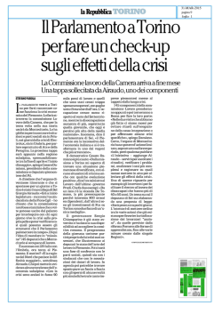 Il parlamento a Torino per fare un check-up sugli